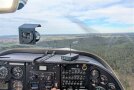 Cockpit eines Motorflugezeuges